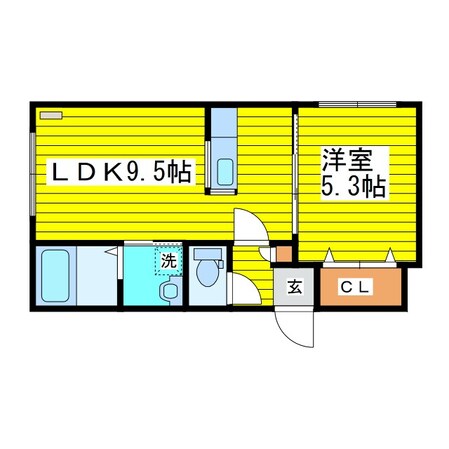 環状通東駅 徒歩5分 4階の物件間取画像